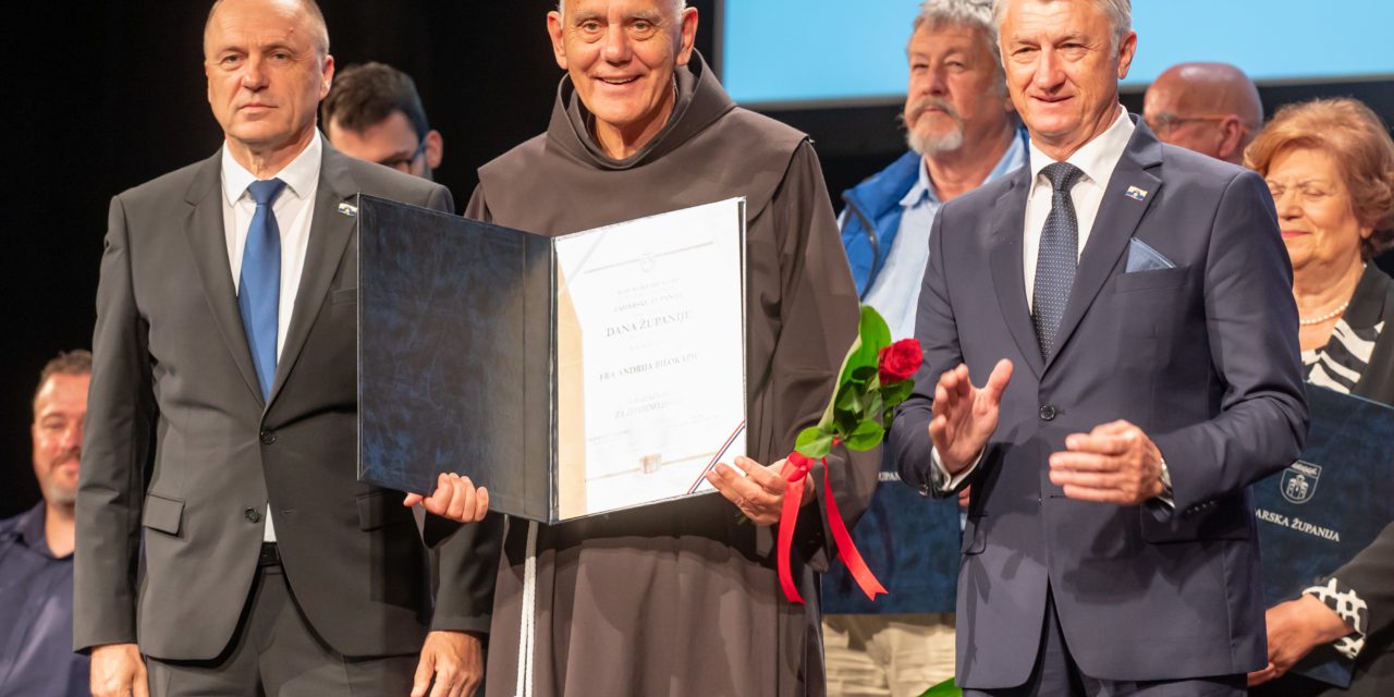 ZADAR: Fra Andrija Bilokapić, dobitnik Nagrade za životno djelo Zadarske županije