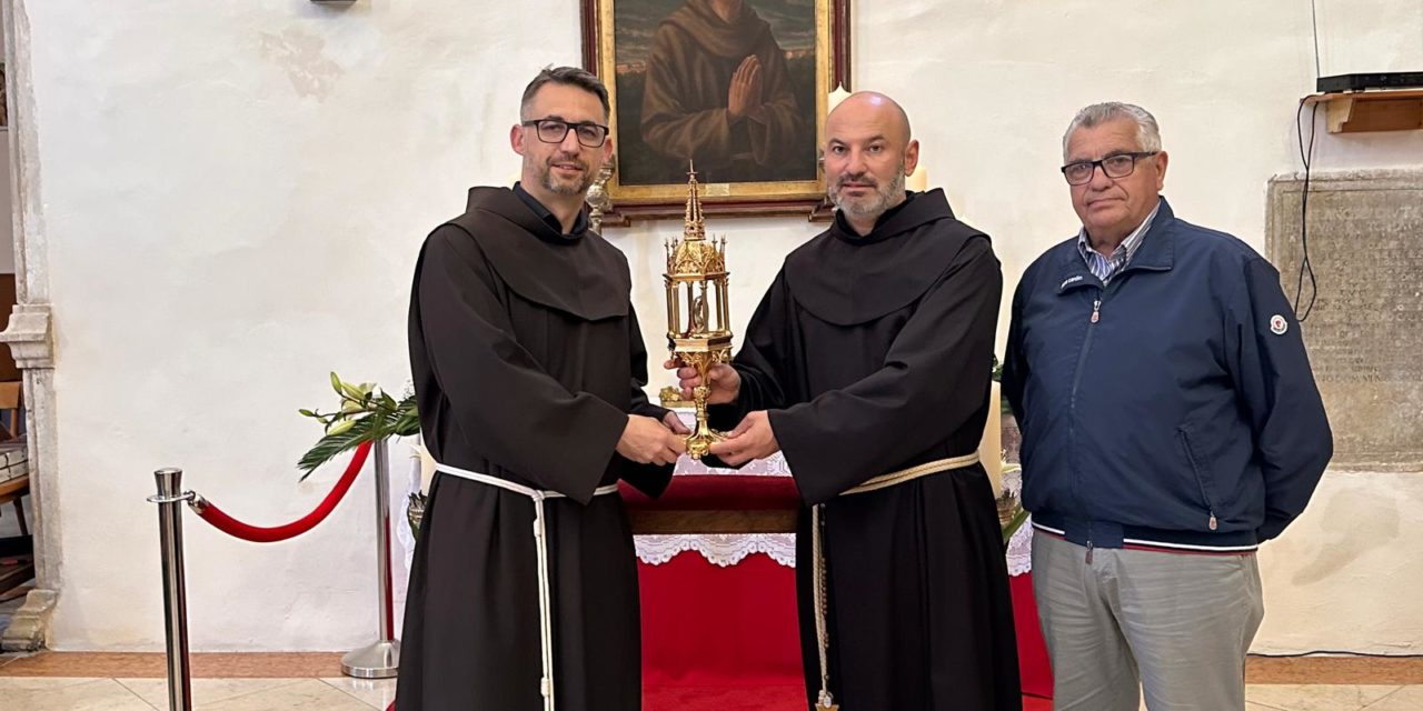 ZADAR: Relikviju bl. Jakova Zadranina gvardijan iz Bitetta donio u Zadar