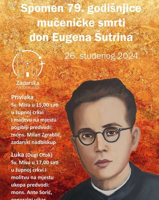 Spomen 79. godišnjice mučeničke smrti don Eugena Šutrina