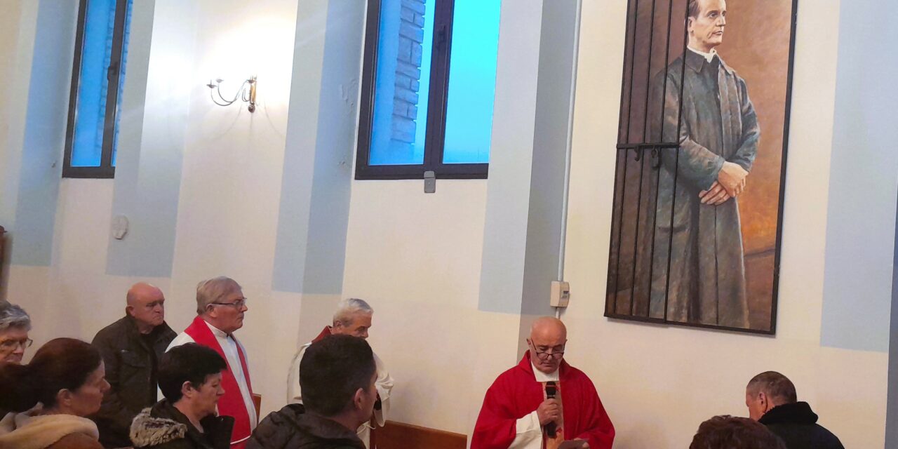 PRIDRAGA: Slika bl. Alojzija Stepinca blagoslovljena u župnoj crkvi Gospe od Ružarija