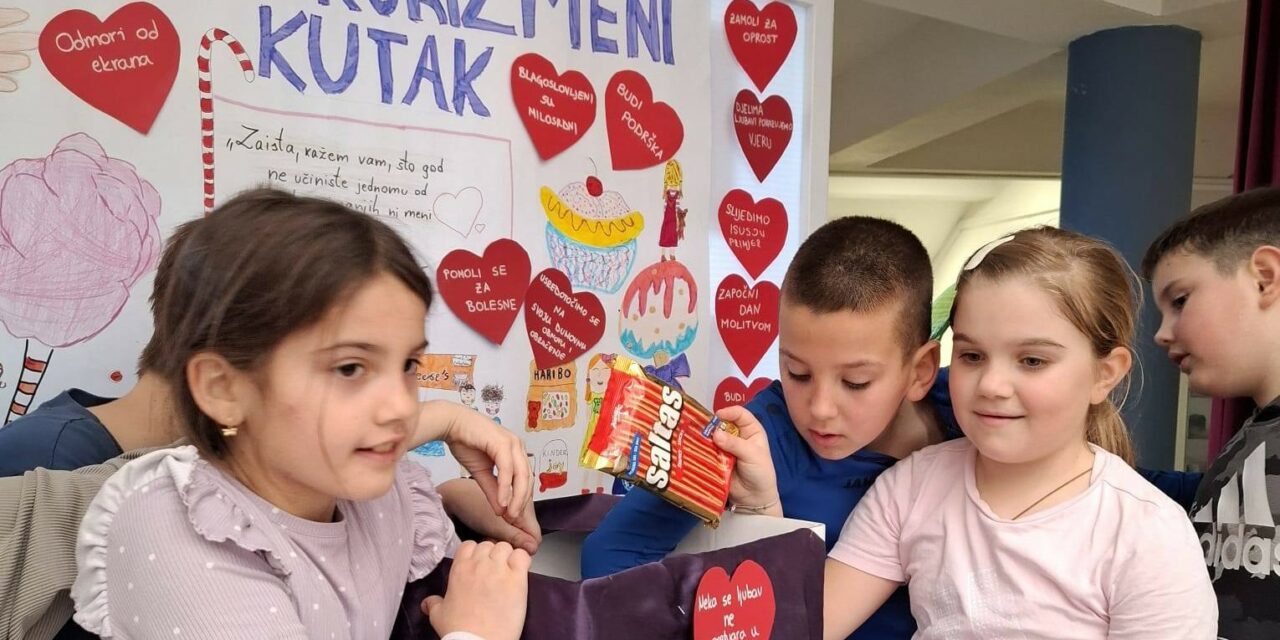ZADAR: Akcija „Slatki korizmeni kutak“ u školama u Zadarskoj nadbiskupiji
