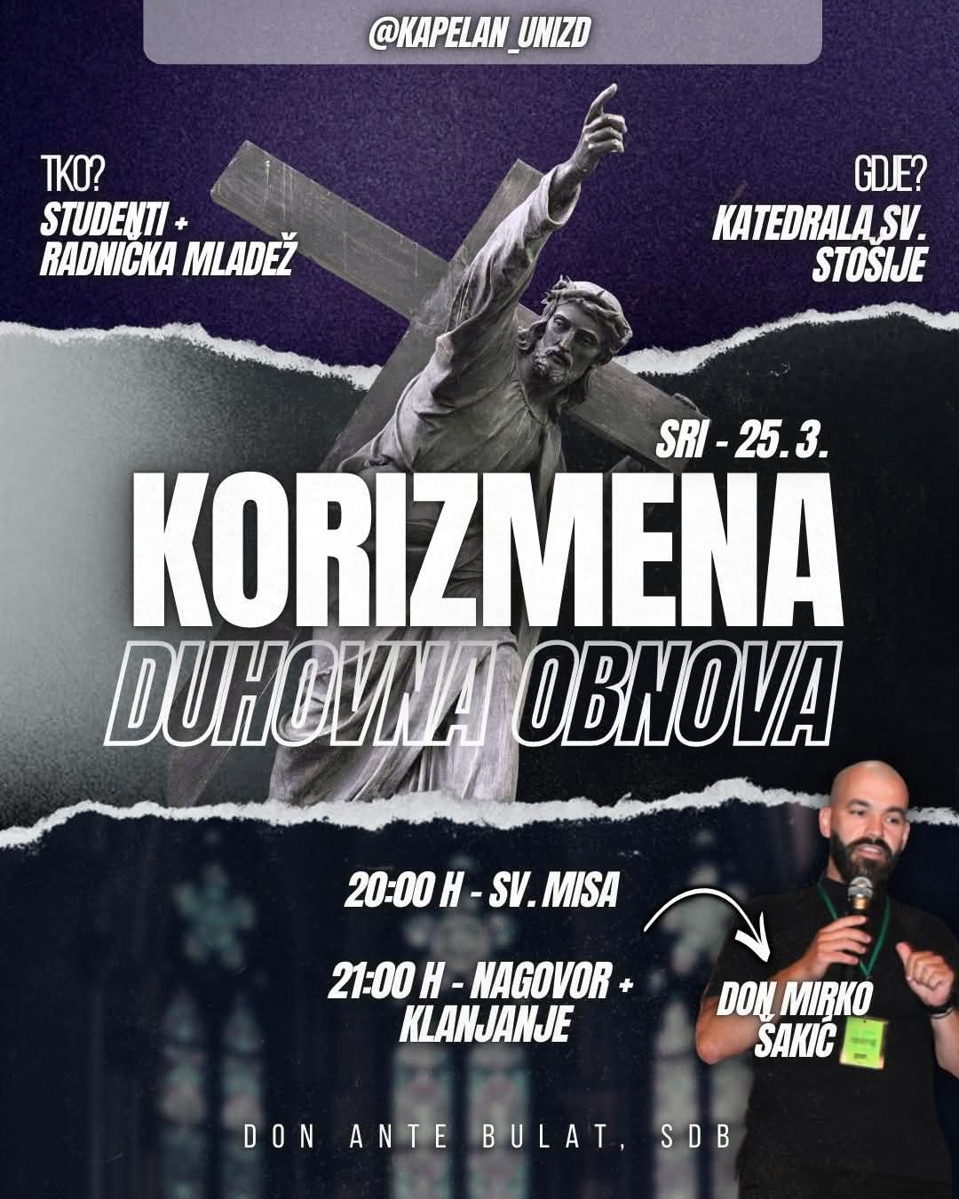 70-2026, Katedrala, Susret mladih