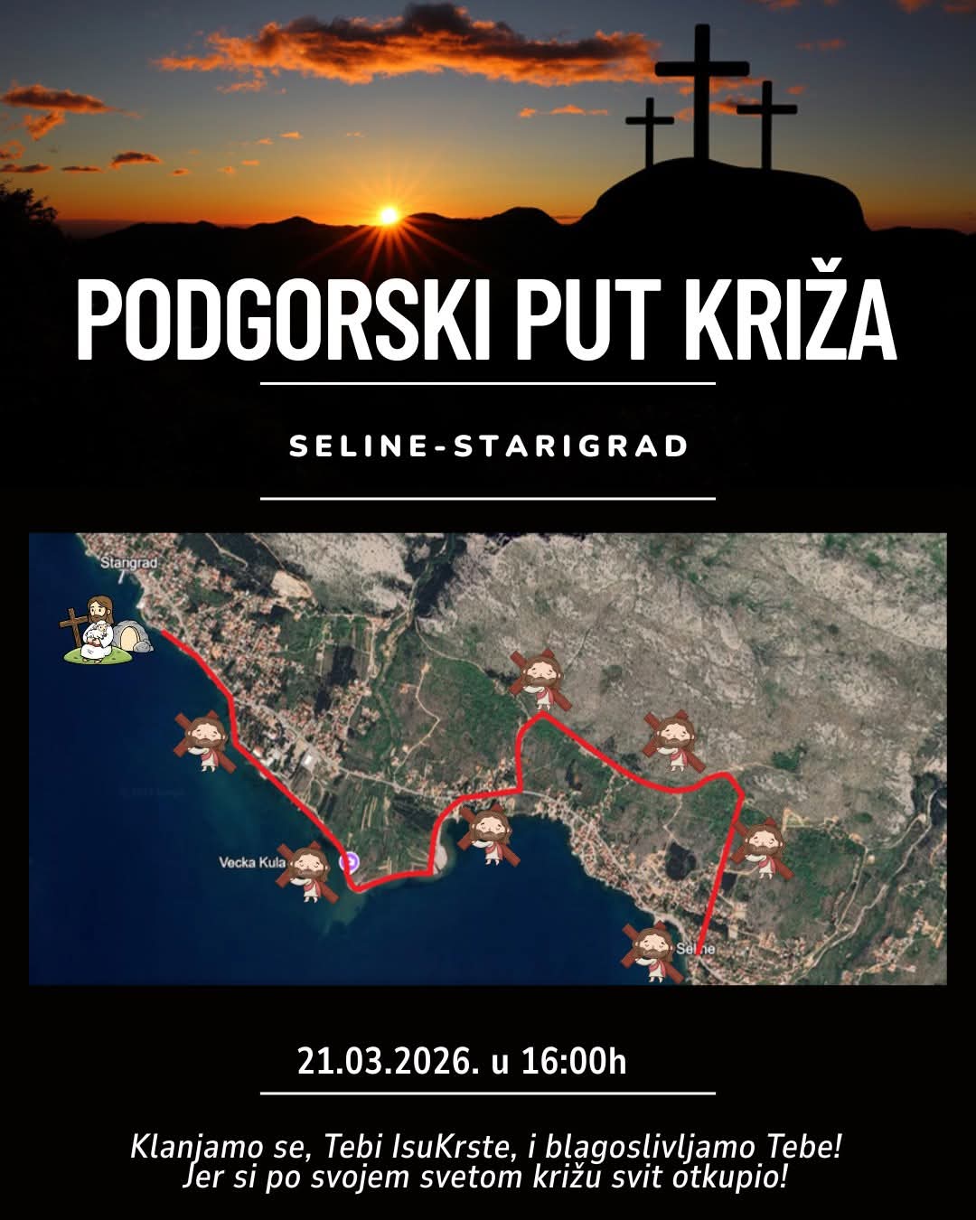 72- Podgorski križni put, plakat