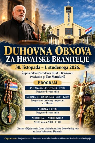 Duhovna obnova za branitelje Plakat