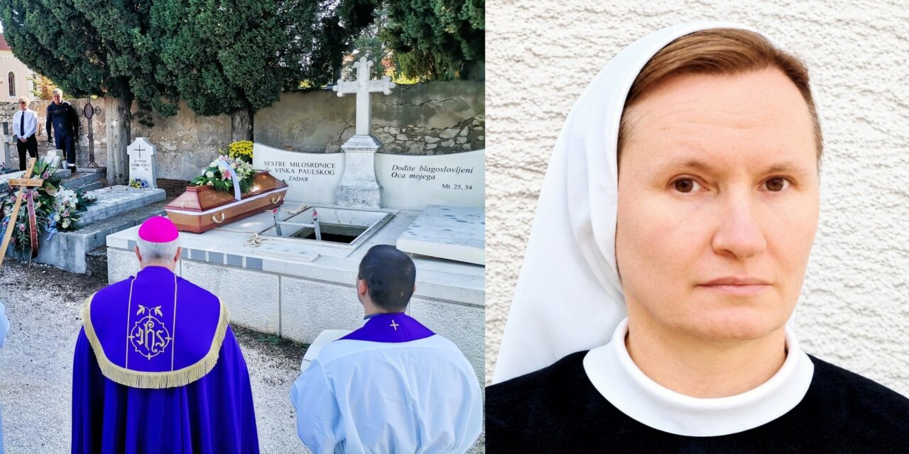ZADAR: Sestra milosrdnica M. Tina Sara Filipović pokopana na Gradskom groblju u Zadru
